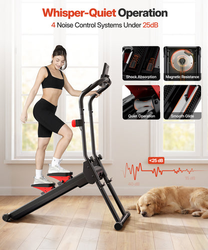 YOLEO Adjustable Resistance Stair Stepper, 3-Mode Folding Stairmaster,660LB