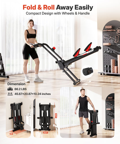 YOLEO Adjustable Resistance Stair Stepper, 3-Mode Folding Stairmaster,660LB