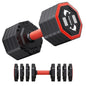 Yoleo Adjustable Dumbbell Set, Weights Dumbbells Set at Home Workout Equipment, 4 in 1 Each Premium Tai Chi-Style Rotary Mounting Adjustable 10/15/20/25 lb dumbbells, with TPU Soft Rubber Handle Suitable Men/Women Updated 2.0